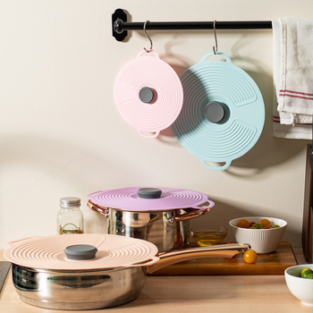 Keidason silikoninis puodo dangtelis, apvalus sandarus dangtelis, paprastas stilius, šiuolaikinis dizainas