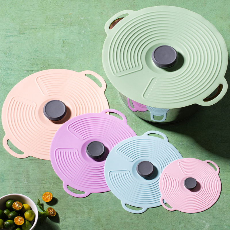 Keidason silikoninis puodo dangtelis, apvalus sandarus dangtelis, paprastas stilius, šiuolaikinis dizainas