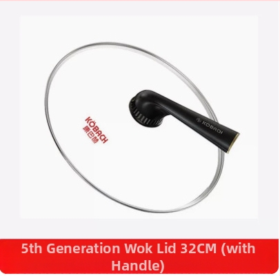 Combach stiklo dangtelis wokui ir keptuvei – skaidrus, apvalus, su rankena, grūdintas stiklas