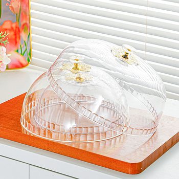 HAIQI Apskritas Skaidrus Plastmasinis Maisto Dangtelis šviežumui išsaugoti | Dubuo Dangtelis, Light Luxury Retro Stilius