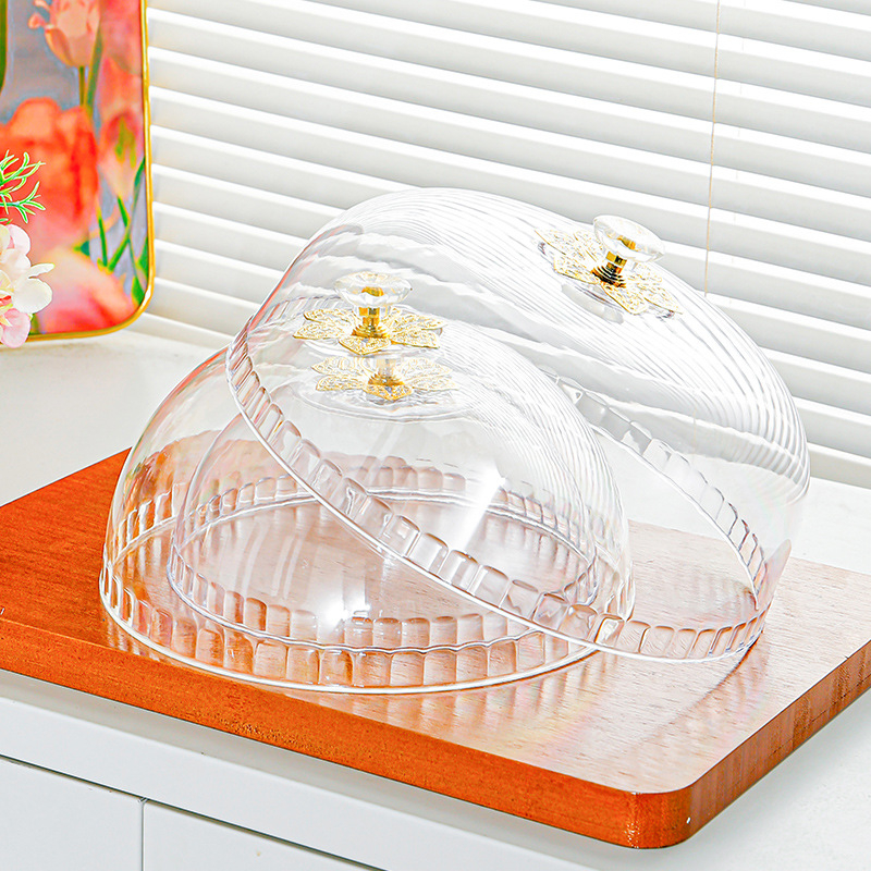 HAIQI Apskritas Skaidrus Plastmasinis Maisto Dangtelis šviežumui išsaugoti | Dubuo Dangtelis, Light Luxury Retro Stilius