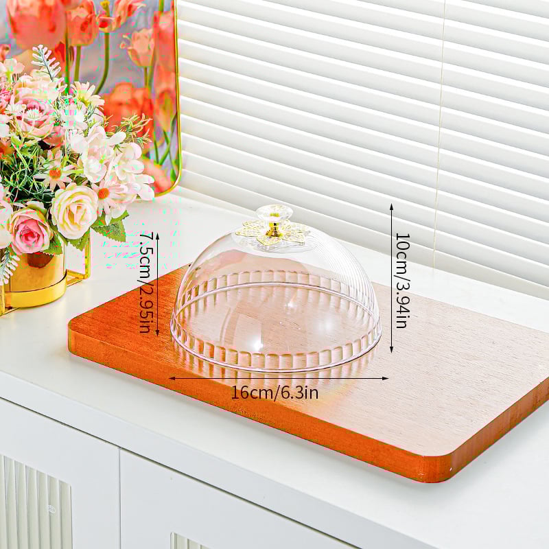 HAIQI Apskritas Skaidrus Plastmasinis Maisto Dangtelis šviežumui išsaugoti | Dubuo Dangtelis, Light Luxury Retro Stilius