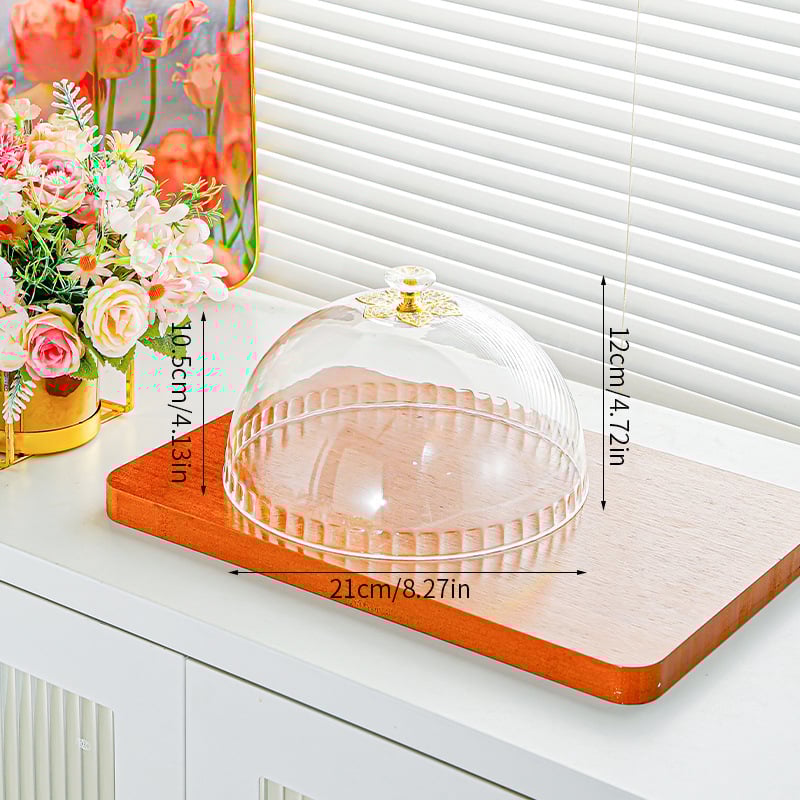 HAIQI Apskritas Skaidrus Plastmasinis Maisto Dangtelis šviežumui išsaugoti | Dubuo Dangtelis, Light Luxury Retro Stilius