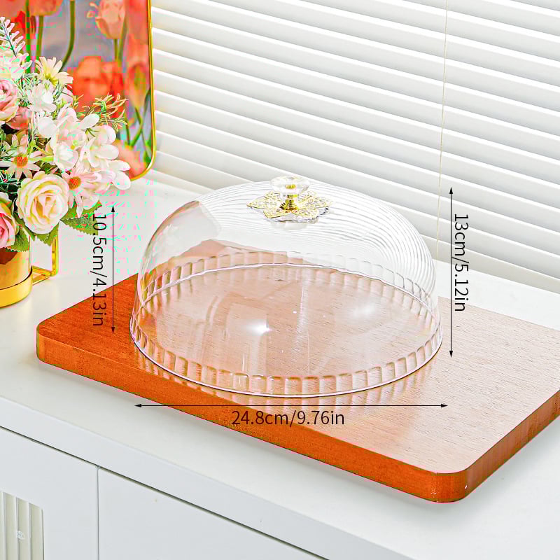HAIQI Apskritas Skaidrus Plastmasinis Maisto Dangtelis šviežumui išsaugoti | Dubuo Dangtelis, Light Luxury Retro Stilius