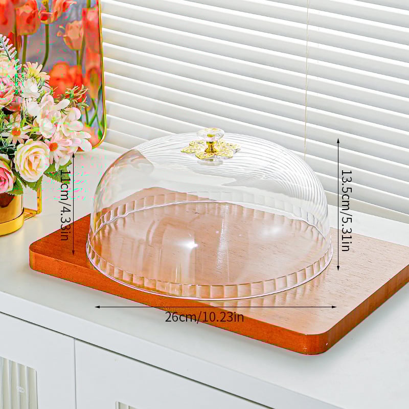 HAIQI Apskritas Skaidrus Plastmasinis Maisto Dangtelis šviežumui išsaugoti | Dubuo Dangtelis, Light Luxury Retro Stilius