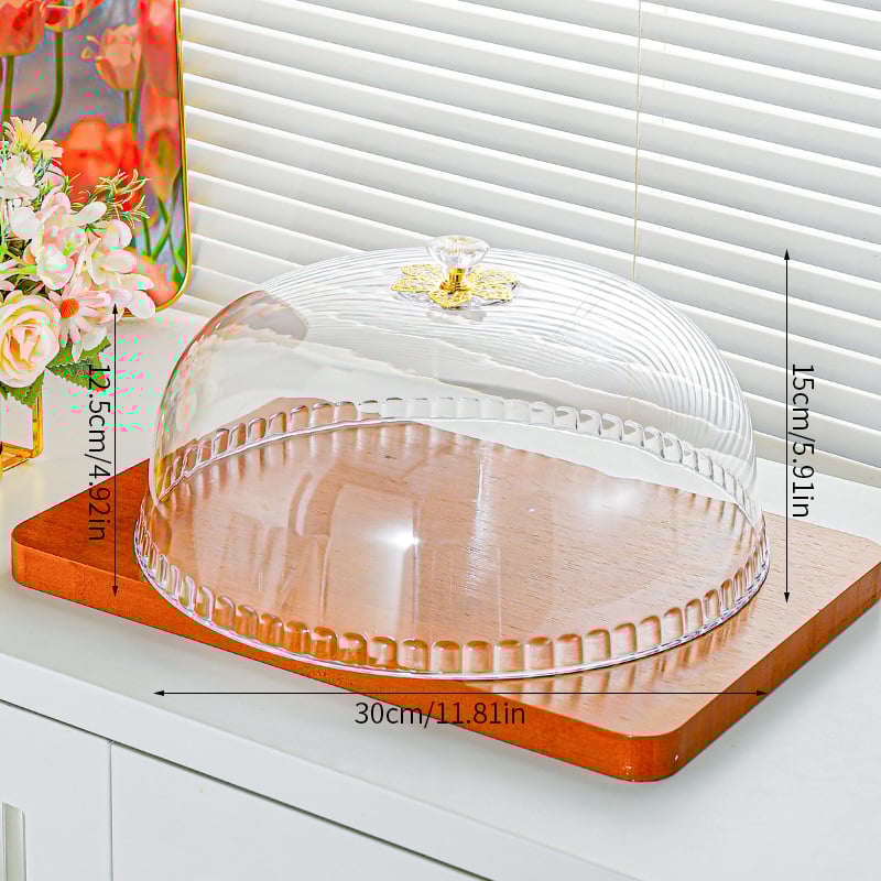 HAIQI Apskritas Skaidrus Plastmasinis Maisto Dangtelis šviežumui išsaugoti | Dubuo Dangtelis, Light Luxury Retro Stilius