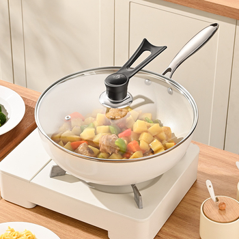 Puodo dangtelis, grūdintas stiklas, atsparus aukštoms temperatūroms, universali tinka, maisto kokybės