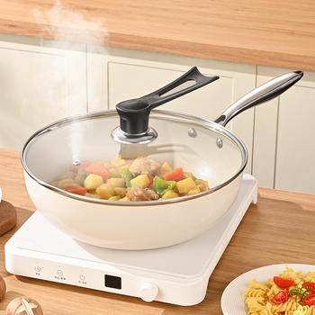 Puodo dangtelis, grūdintas stiklas, atsparus aukštoms temperatūroms, universali tinka, maisto kokybės