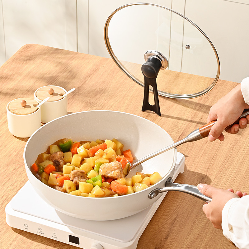 Puodo dangtelis, grūdintas stiklas, atsparus aukštoms temperatūroms, universali tinka, maisto kokybės