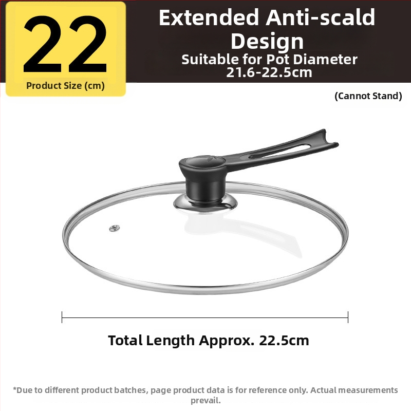 Puodo dangtelis, grūdintas stiklas, atsparus aukštoms temperatūroms, universali tinka, maisto kokybės