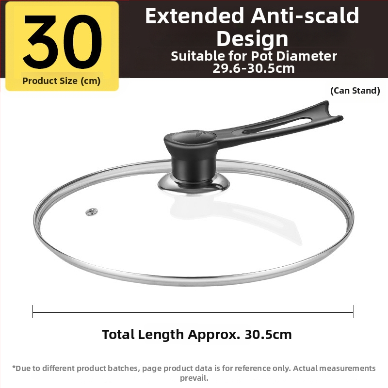 Puodo dangtelis, grūdintas stiklas, atsparus aukštoms temperatūroms, universali tinka, maisto kokybės