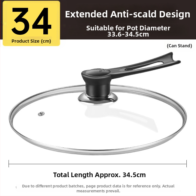 Puodo dangtelis, grūdintas stiklas, atsparus aukštoms temperatūroms, universali tinka, maisto kokybės