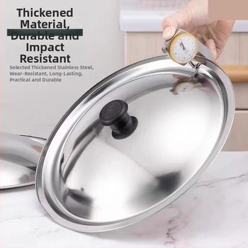 Nerūdijančio plieno dangtelis puodui ir wok, universalus, modelis Regular Fit, prekės ženklas Friendly