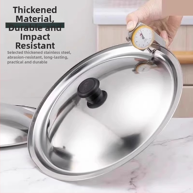 Nerūdijančio plieno dangtelis puodui ir wok, universalus, modelis Regular Fit, prekės ženklas Friendly