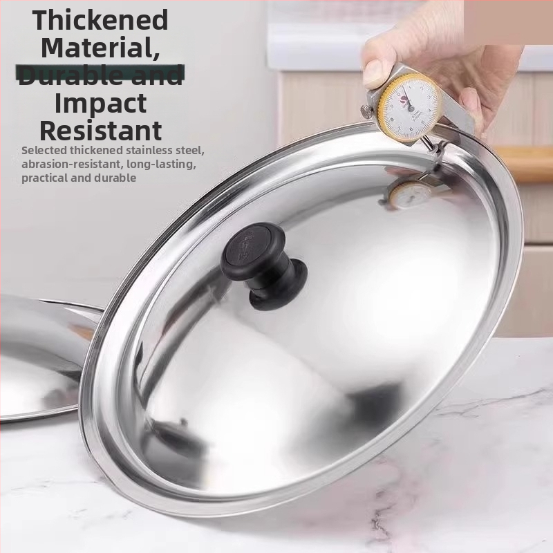 Nerūdijančio plieno dangtelis puodui ir wok, universalus, modelis Regular Fit, prekės ženklas Friendly