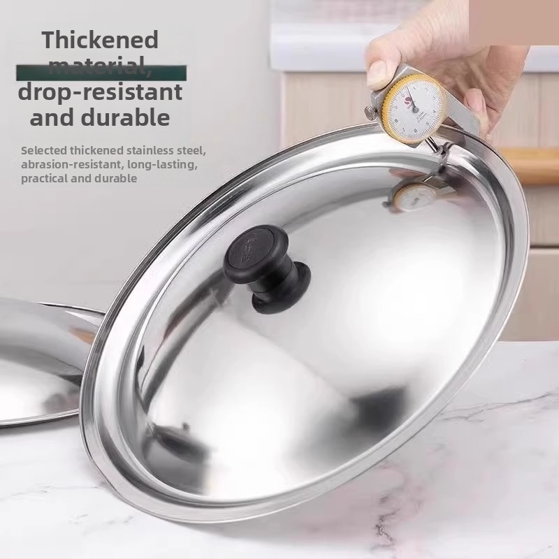 Nerūdijančio plieno dangtelis puodui ir wok, universalus, modelis Regular Fit, prekės ženklas Friendly