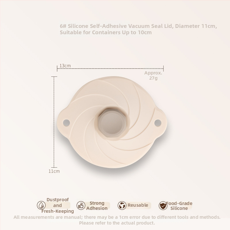 Keidason silikoniniai vakuuminiai dangteliai šviežumo išsaugojimui, šešių dalių rinkinys