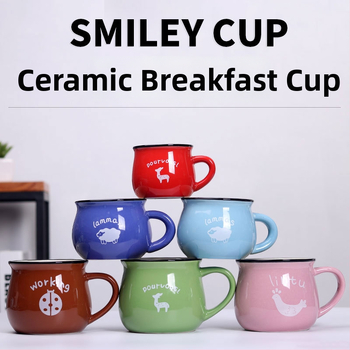 Lefeng porcelianinis puodelis — cilindrinis keraminis puodelis su logotipo spauda, mikrobangų krosnelė suderinama, pritaikoma