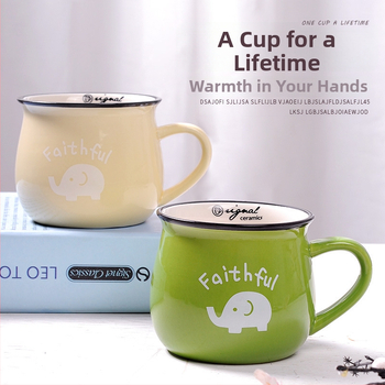 Lefeng porcelianinis puodelis — cilindrinis keraminis puodelis su logotipo spauda, mikrobangų krosnelė suderinama, pritaikoma