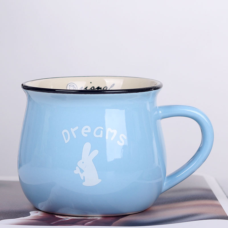 Lefeng porcelianinis puodelis — cilindrinis keraminis puodelis su logotipo spauda, mikrobangų krosnelė suderinama, pritaikoma