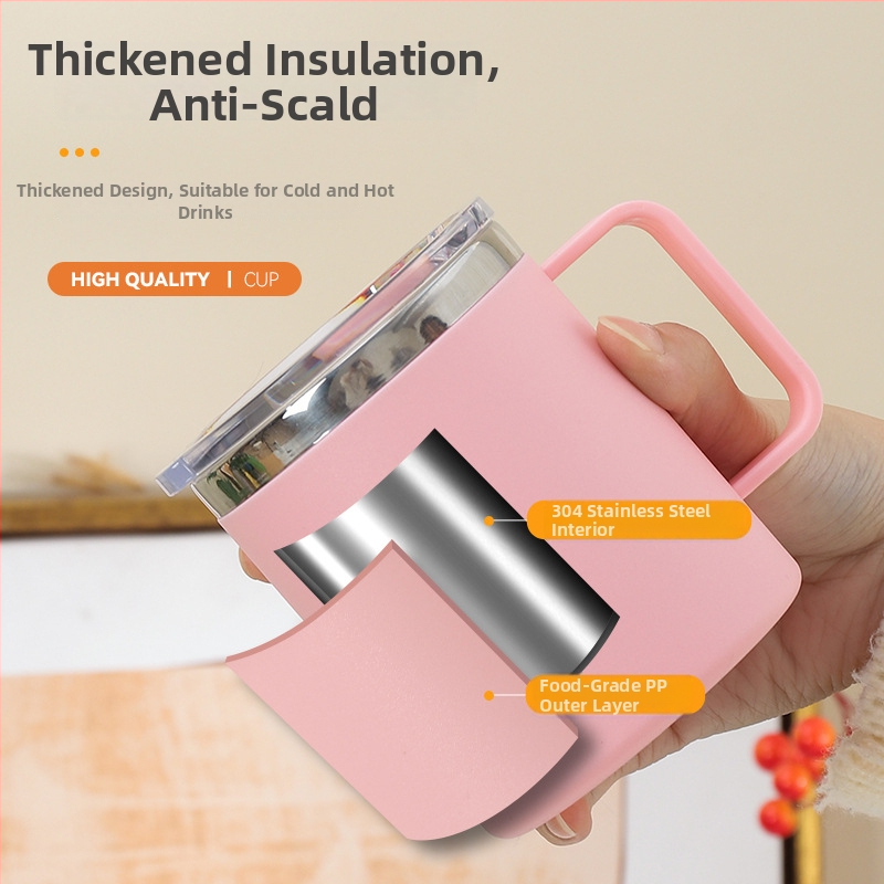 SEALLOCK 304 nerūdijančio plieno kavos puodelis su dangteliu – dovanos verslui ir reklamines dovanos