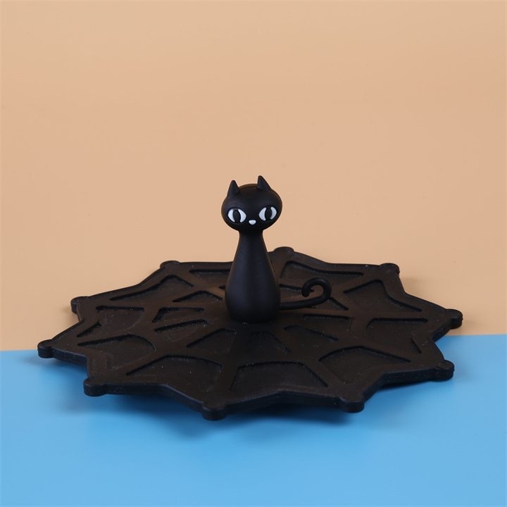 Dvigubo sienelių stiklinė su rankena, meškiuko piešinio dizainas, atspari temperatūrai, rankų darbo