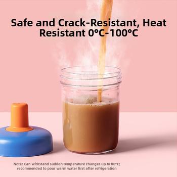 Avižinių dribsnių puodelis su dangteliu ir šaukšteliu; sandarus, nepralaidus; medžiaga: soda-lime stiklas; talpa 400 ml; svoris 335 g