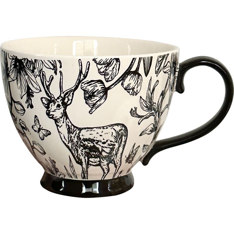 Šiaurietiško stiliaus keraminė puodelis universaliniam naudojimui (Nėra tinkamas kaip dovana)