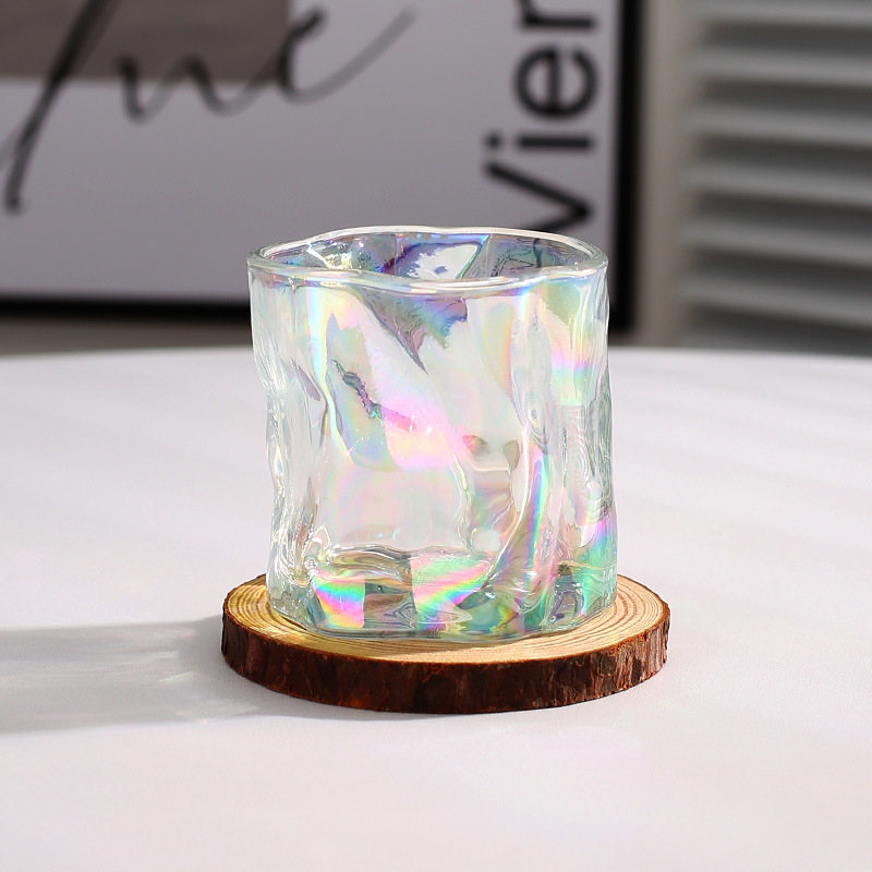 Kavos puodelis, aukštos borosilikatinio stiklo, nestandartinės formos, vienos sienos konstrukcija, be rankenos, tinkamas barui