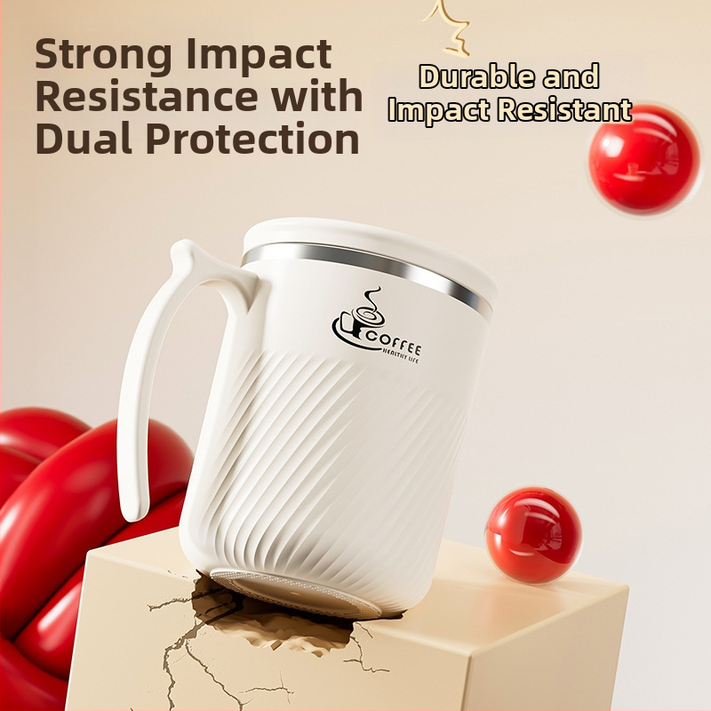 Arbatinis puodelis su infuzoriumi, iš 304 nerūdijančio plieno, nešiojamas, su dangteliu ir šaukšteliu