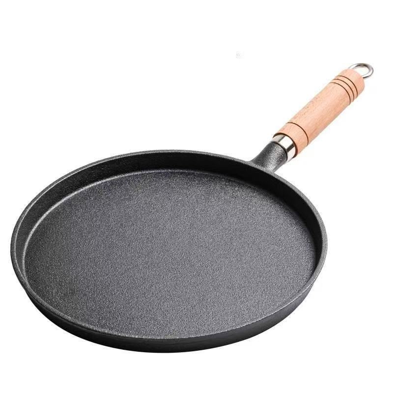 Aluminijska tava za prženje i palačinke, s višeslojnim dnom, bez premaza, dubina 57 mm