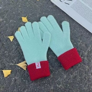 Ζεστά χειμωνιάτικα γάντια εμπλουτισμένα με ντοπαμίνη, νέα γάντια χωρίς δάχτυλα με οθόνη αφής, ανθεκτικά στο κρύο για το φθινόπωρο και τον χειμώνα, κορεάτικου τύπου, γενικής χρήσης για ποδηλασία.