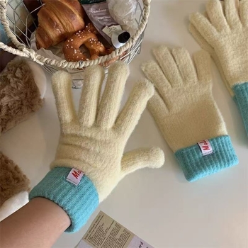 Ζεστά χειμωνιάτικα γάντια εμπλουτισμένα με ντοπαμίνη, νέα γάντια χωρίς δάχτυλα με οθόνη αφής, ανθεκτικά στο κρύο για το φθινόπωρο και τον χειμώνα, κορεάτικου τύπου, γενικής χρήσης για ποδηλασία.