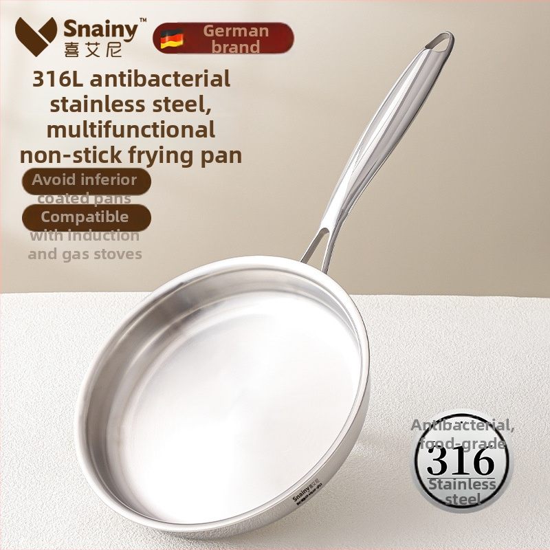 Panna no 316 nerūsējošā tērauda, bez pārklājuma, ar daudzslāņu pamatni, piemērota gāzes un indukcijas plītij