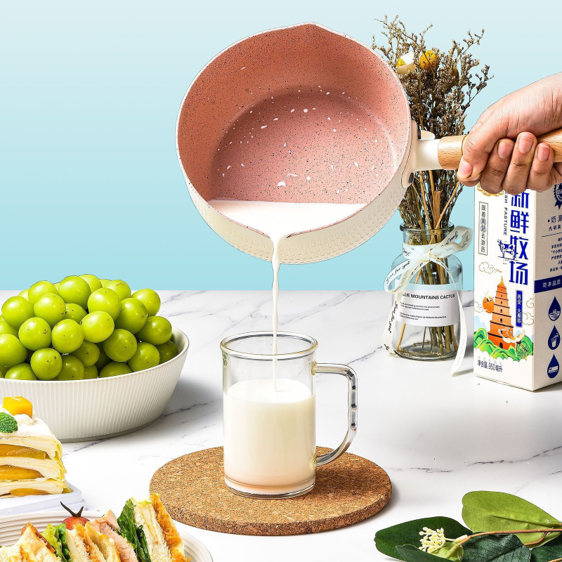 Gauz Maifan akmens nelipnus pieno puodas indukcinėms viryklėms