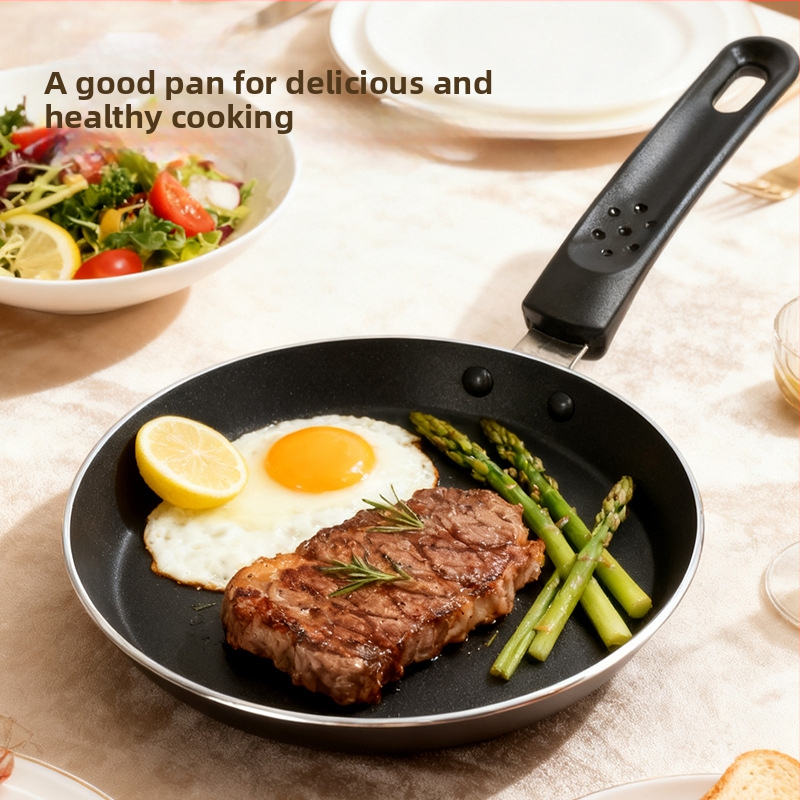 Tava za palačinke s aluminijskom zlitinom i Maifan kamenom, neprijanjajuća, višeslojno dno, dubina 1,5 cm