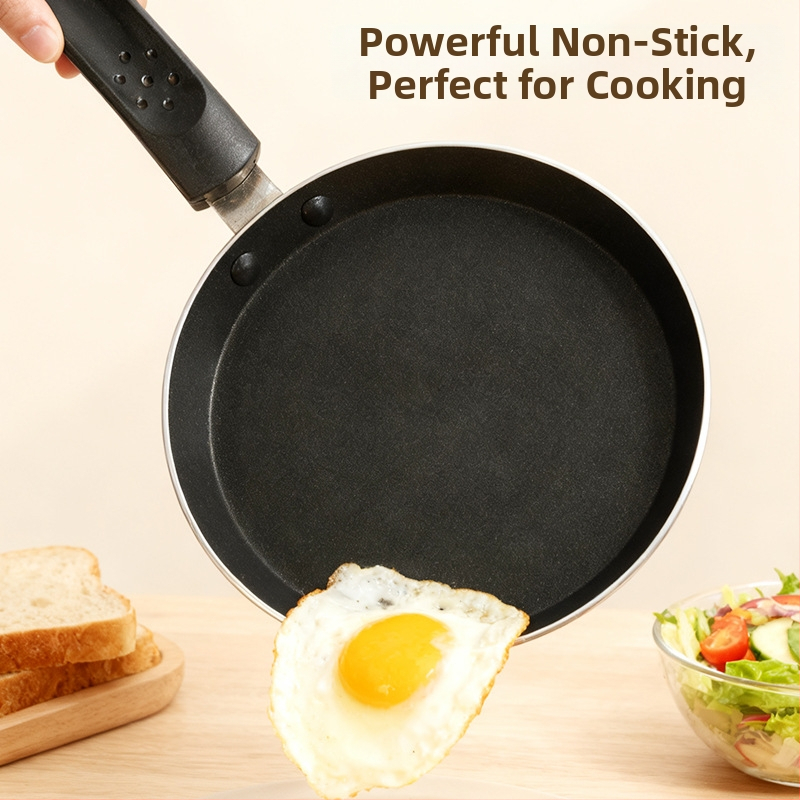 Tava za palačinke s aluminijskom zlitinom i Maifan kamenom, neprijanjajuća, višeslojno dno, dubina 1,5 cm