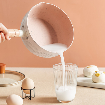 YOGEHOME Pieno Puodas – aliuminio lydinys, nelipnus paviršius, daugiasluoksnis dugnas, tinkamas įprastoms viryklėms