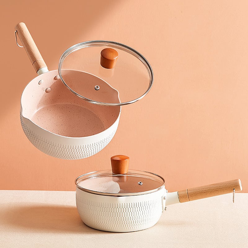 YOGEHOME Pieno Puodas – aliuminio lydinys, nelipnus paviršius, daugiasluoksnis dugnas, tinkamas įprastoms viryklėms