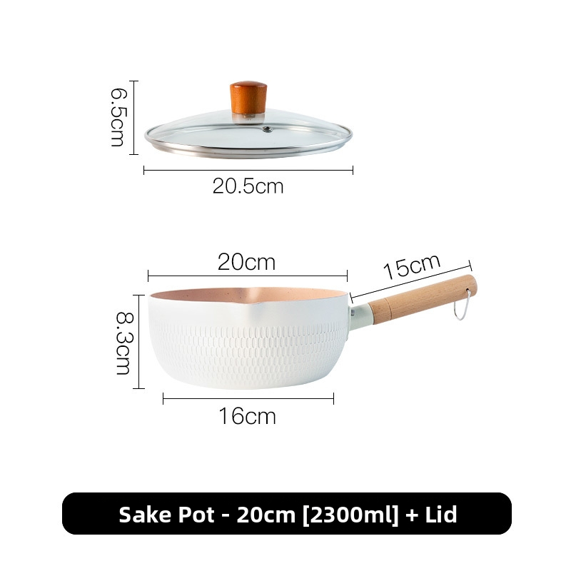 YOGEHOME Pieno Puodas – aliuminio lydinys, nelipnus paviršius, daugiasluoksnis dugnas, tinkamas įprastoms viryklėms