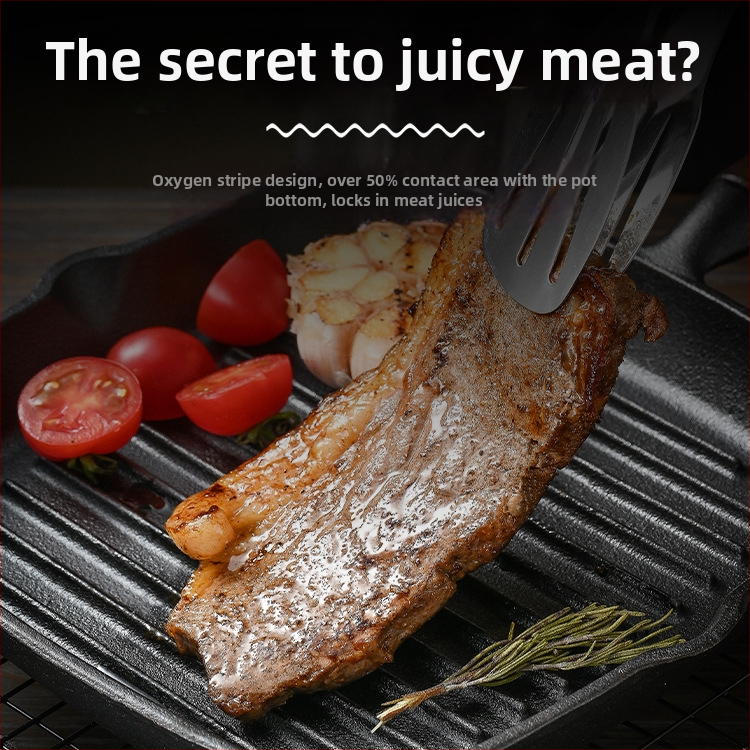 Cepšanas pannai ar plakanu dibenu no liešanas dzelzs, NPJG modelis, 3 cm dziļums, svars 1 kg, bezdūmu