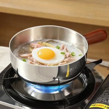 Mažas puodas makaronams iš 304 nerūdijančio plieno su stiklo dangčiu, 280 g, modelis 304xgw70241229, šiuolaikinis paprastas stilius