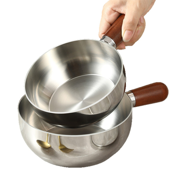 Mažas puodas makaronams iš 304 nerūdijančio plieno su stiklo dangčiu, 280 g, modelis 304xgw70241229, šiuolaikinis paprastas stilius