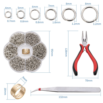 Kutijasti zatvoreni Jump Rings 4–10 mm za DIY nakit — Pengkai Jewelry