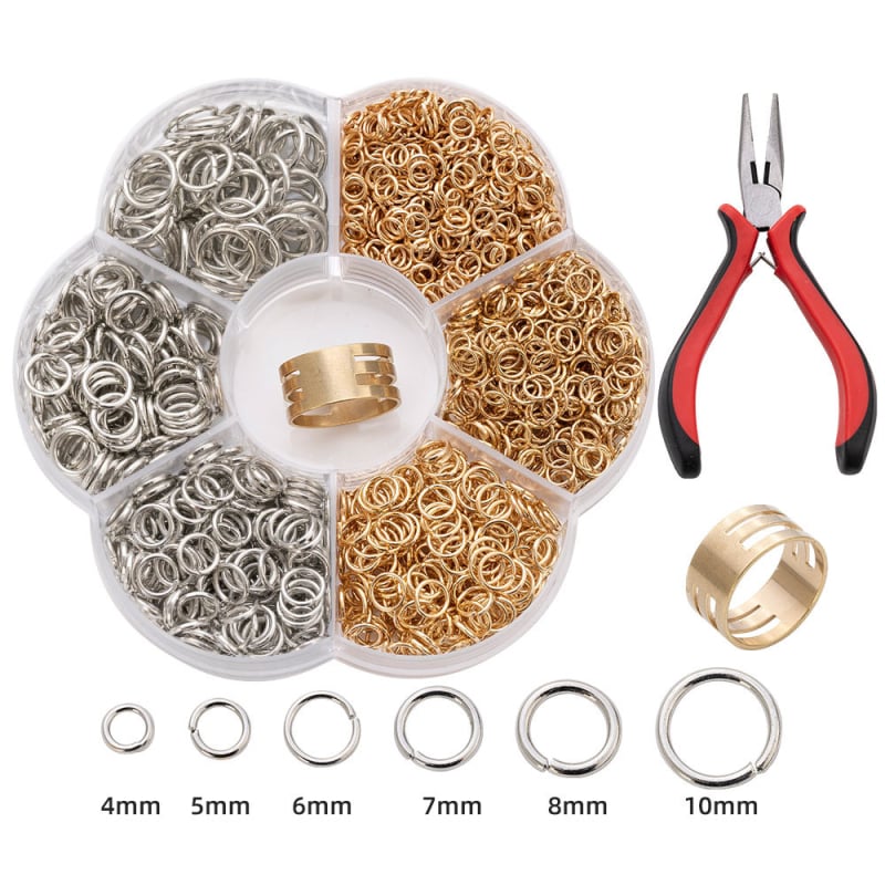 Kutijasti zatvoreni Jump Rings 4–10 mm za DIY nakit — Pengkai Jewelry