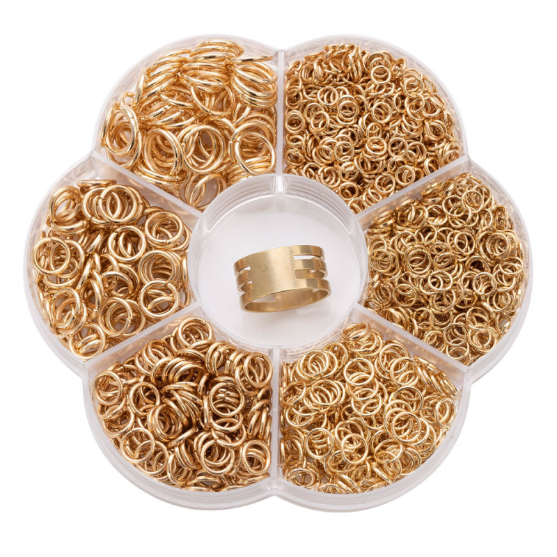 Kutijasti zatvoreni Jump Rings 4–10 mm za DIY nakit — Pengkai Jewelry