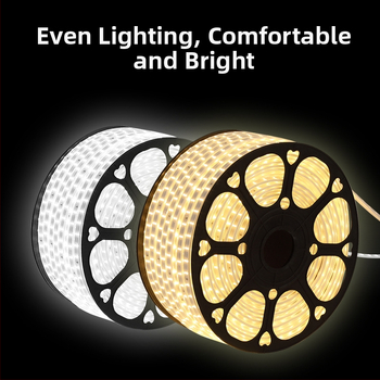 LED pás 5730, vonkajšia vodotesná, 220V, 120 LED, stmievateľný