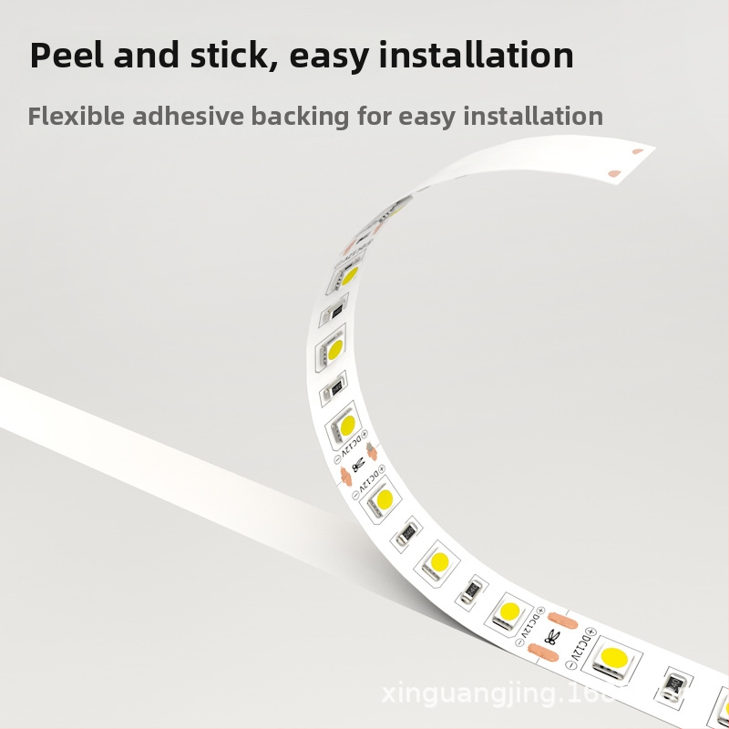Lipni LED juostelė, 24V, 120 LED, 2835 modelis, 120° sklaidos kampas, 25 lm už LED