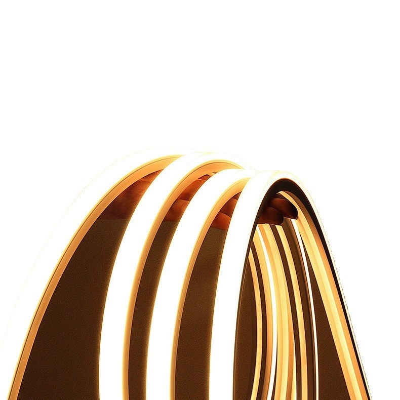 Εύκαμπτη LED λωρίδα σιλικόνης 12V/24V, αδιάβροχη, αυτοκόλλητη, γραμμική λωρίδα φωτός με 120 LED 2835, 180° δέσμη, μη ρυθμιζόμενη