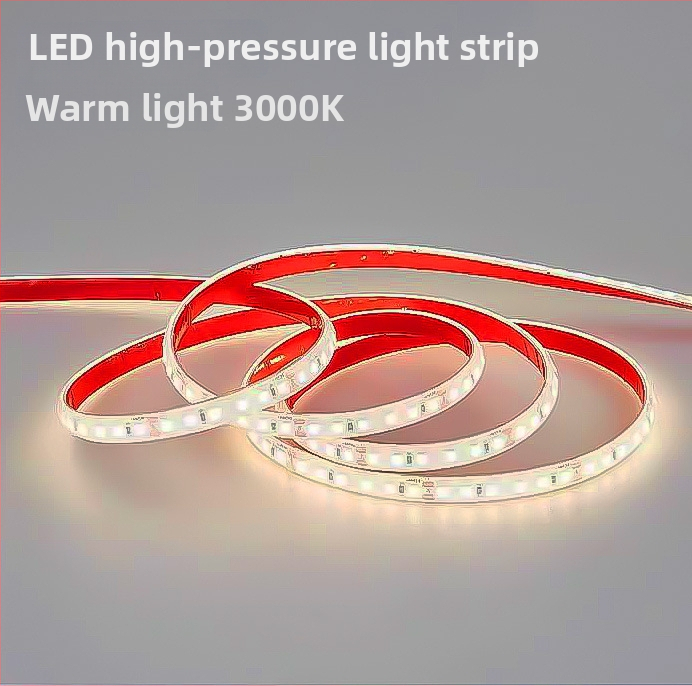 LED pásik 220V, 2835 čipy, 120 LED, 180° lúč, vodotesný